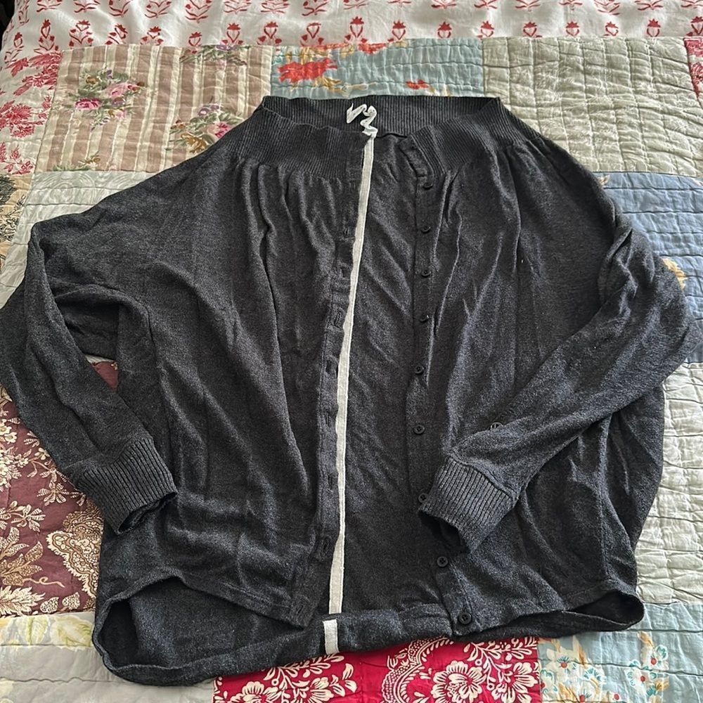 Lululemon long sleeve cotton button down cardigan sweater